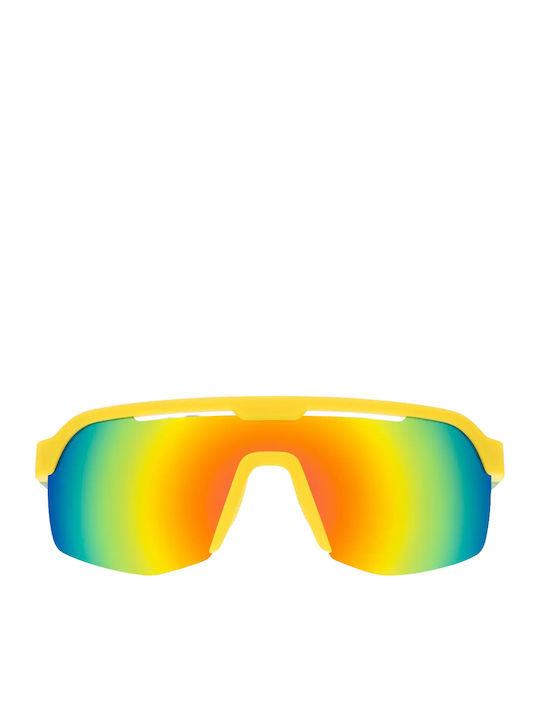 Goodr Unisex Γυαλιά Ηλίου με Κίτρινο Σκελετό και Πολύχρωμο Φακό G00890-BLG-01