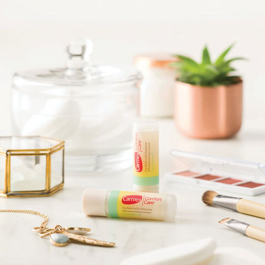 Carmex Comfort Care Lip Balm Beeswax Peppermint 2-pack