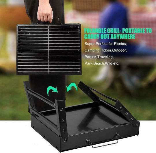 Tragbare Holzkohlegrill 20x20cm