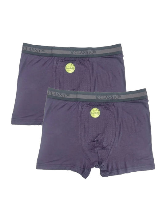 Herren Boxershorts Blau 3er Pack