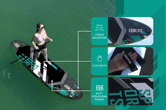 Skatinger Inflatable SUP Board with Length 3.5m Gray