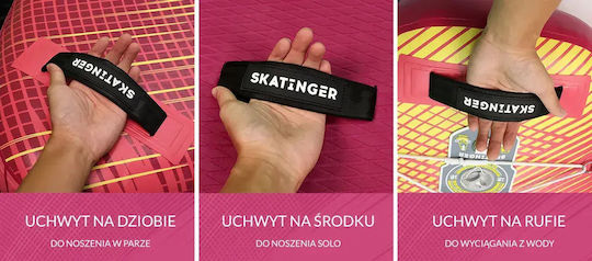 Skatinger Prana Aufblasbare SUP Board mit Länge 3.5m Rote