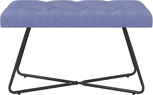 Taburet Din Lemn Albastru Denim 80x40x46cm
