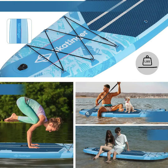Skatinger Ice Age Inflatable SUP Board with Length 3.35m Blue