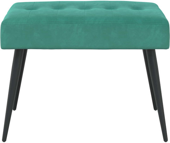 Samt-Tabouret Türkis 60x40x45cm