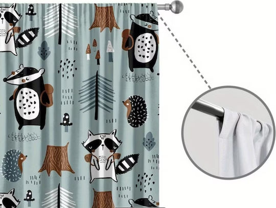 Tree Animals Kids Curtains with Tunnel
