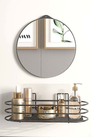 SteweHome SteweHome Wandmontiertes Badezimmerregal Metallisch Schwarz