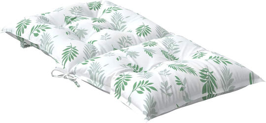 vidaXL Perna Scaunului De Grădină Waterproof Cu Spătar Model Cu Frunze Subțiri 2 Bucăți 50x100 Cm