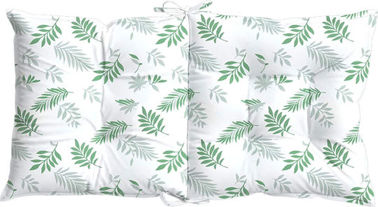 vidaXL Perna Scaunului De Grădină Waterproof Cu Spătar Model Cu Frunze Subțiri 2 Bucăți 50x100 Cm