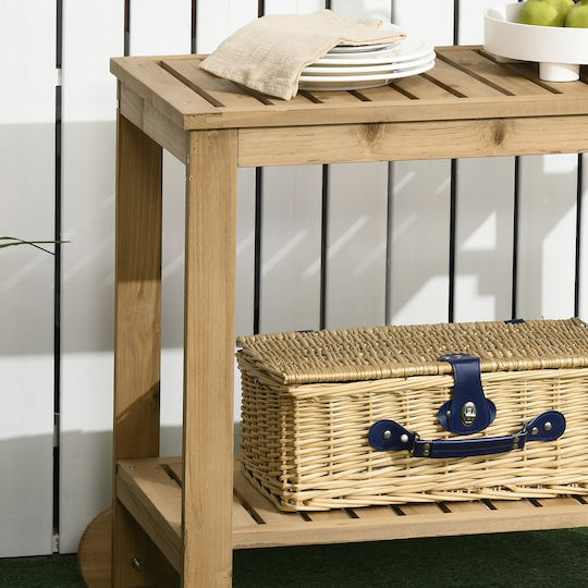 Trolley Table 95x47x74 Wood Colour Trolley Table 95x47x74 Wood Colour