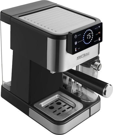 Kraft & Dele Espressoare 1500W Presiune 20bar Argintiu KD4292