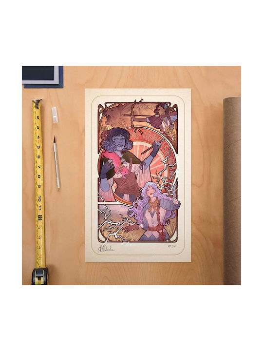 Critical Role Art Print Laura Bailey 10th Anniversary Art Nouveau Illustrations 46 X 28cm Χωρίς Πλαίσιο