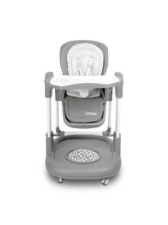 Caretero Sitron Baby Highchair 3 in 1 With Adjustable Height Gray