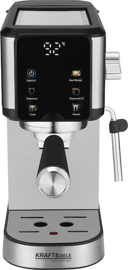 Kraft & Dele Espressoare 1500W Presiune 20bar Oțel Inoxidabil KD4290