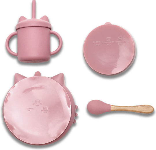 Lorelli Set Essgeschirr aus Silikon Beige 4Stück