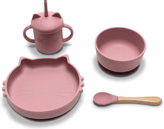 Lorelli Set Essgeschirr aus Silikon Beige 4Stück