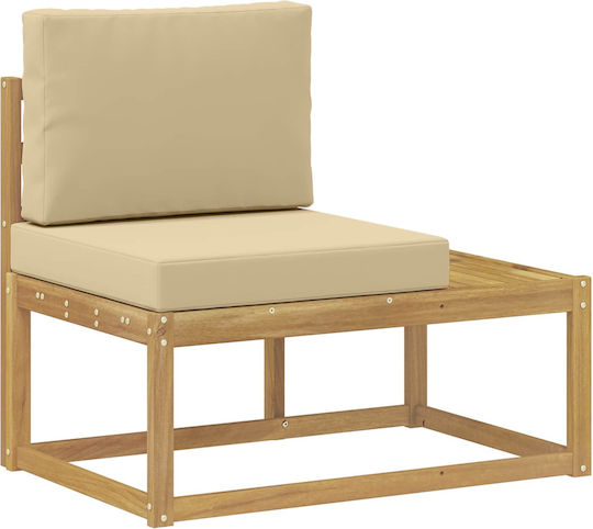 Set Cameră De Zi Pentru Exterior 3 Piese Alb Cu Perne