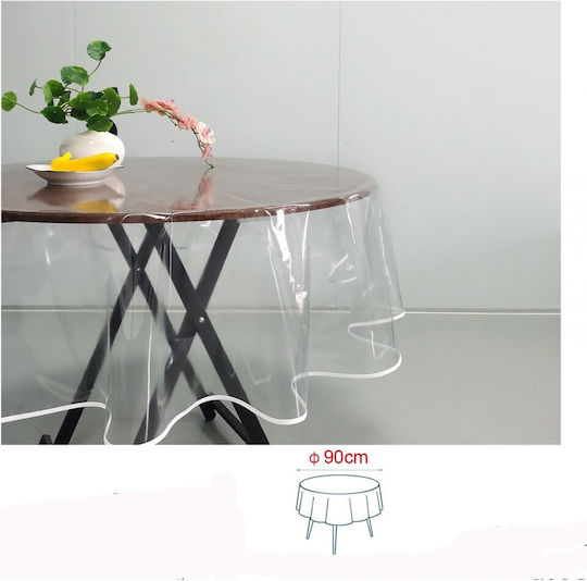 Stain Resistant Transparent Tablecloth 90x90cm Stain Resistant Transparent Tablecloth 90x90cm