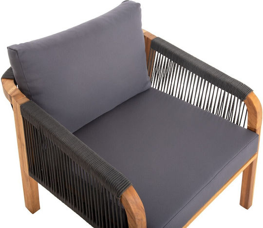 Garden & Outdoor Furniture Sets Living Room Set 4 Pieces Anthracite with Pillows