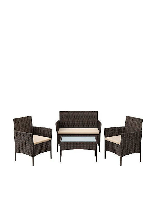 Garden & Outdoor Furniture Sets Living Room Set 4 Pieces Songmics