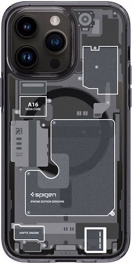Spigen Zero One Задна Корица Силикон Черен (iPhone 12 / 12 Pro)