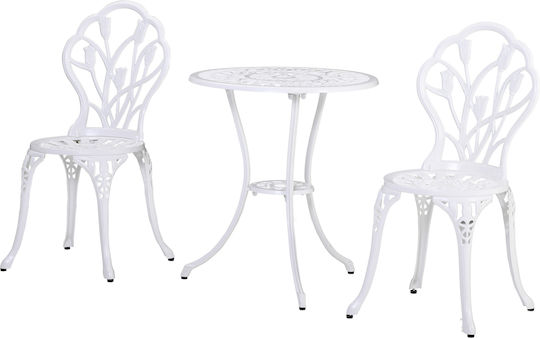 Dining Room Set 3 Pieces White Dining Room Set 3 Pieces White