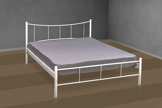 Pat Dublu Metalic Cupru Pentru Saltea 150x190cm