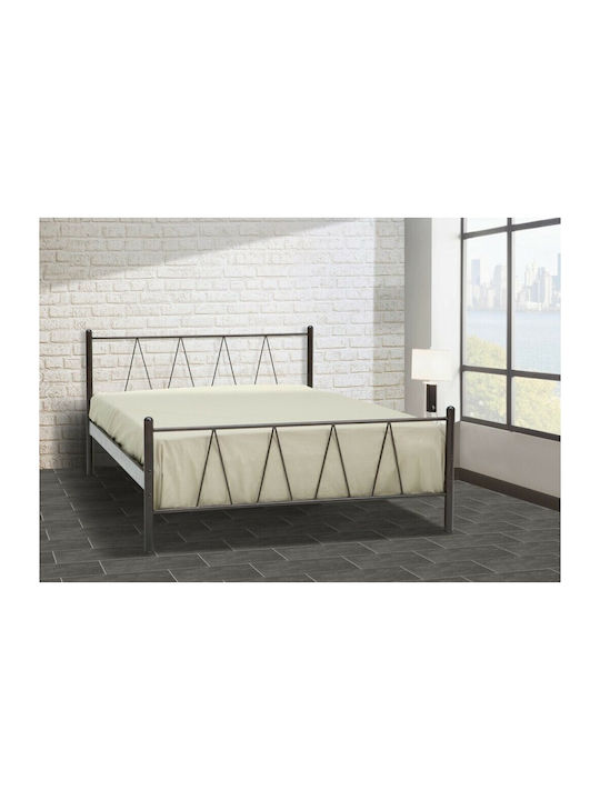 Ίος Metallbett Mit Kupfer Für Matratze 110x190cm