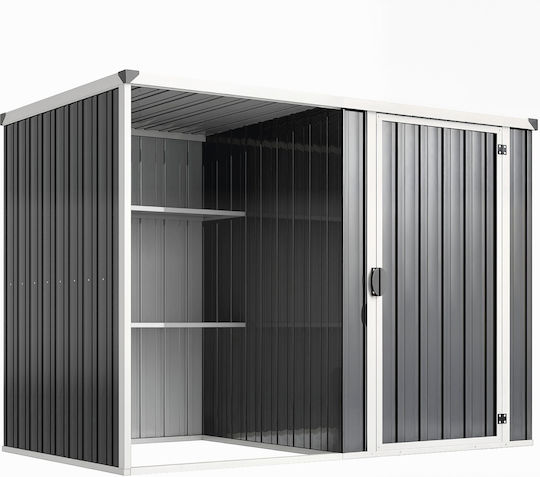 Depozit Metalic De Grădină Galvanizat 2.31x1.25x1.62m Depozit Metalic De Grădină Galvanizat 2.31x1.25x1.62m