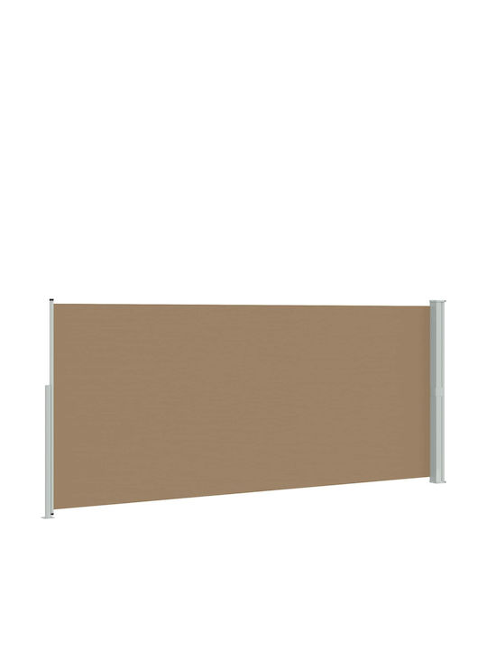 vidaXL Seitliche Markise Terrasse Braun 3x1.8m