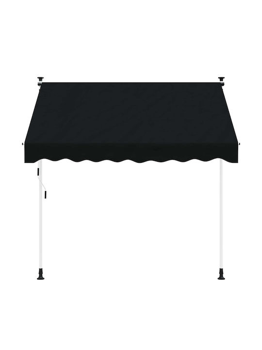 vidaXL Black Terrace Tent