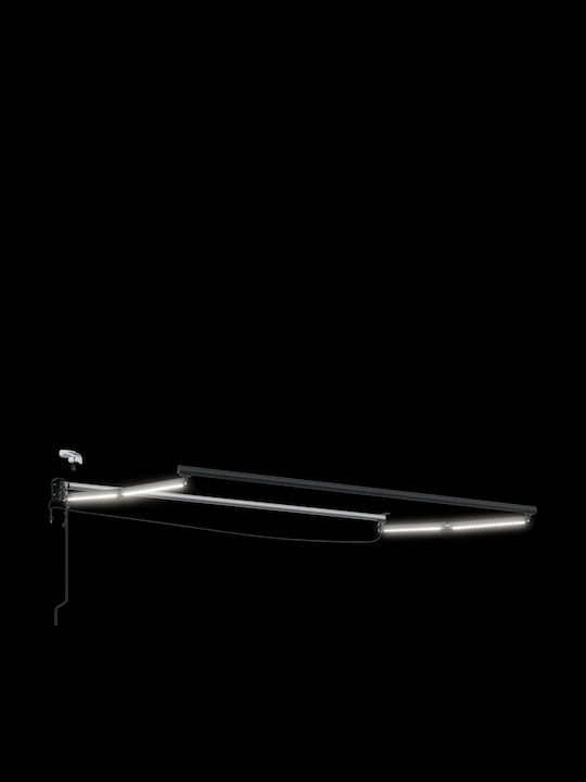 vidaXL Πλαϊνή Τέντα Βεράντας με Led Μπλε 3x2.5m