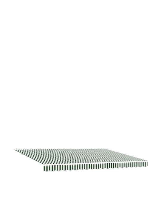 vidaXL Τέντα Βεράντας με Led Πράσινη 4x3m