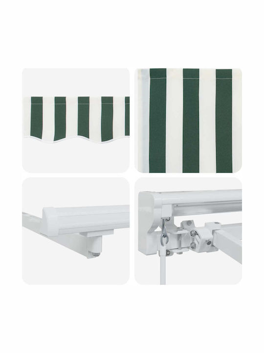 vidaXL Terrasse Zelt mit LEDs Grüne 4x3m