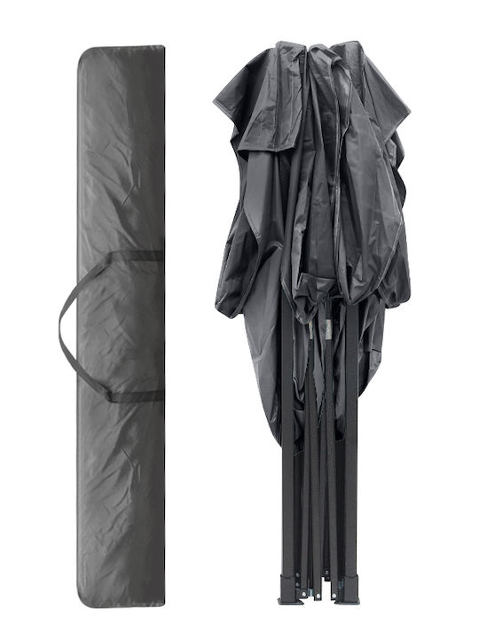Homeplus Foldable Garden Gazebo Gray 3x3m