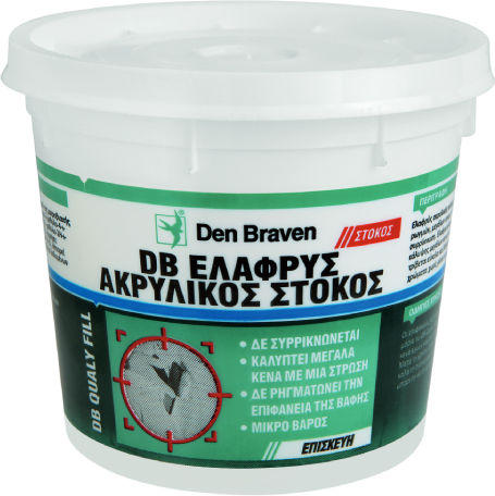 Bostik Den Braven Στόκος Γενικής Χρήσης Ακρυλικός Λευκός 400gr