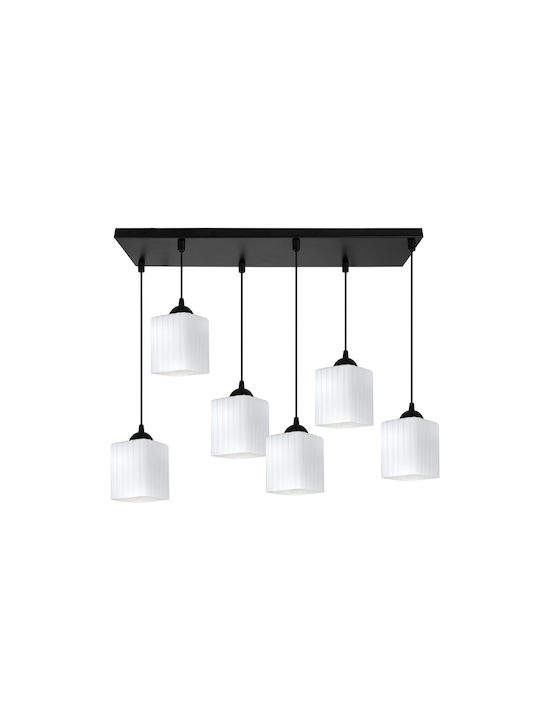 Light Home Candelabru Suspendat Negru cu Soclu E27