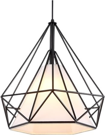 Diamond Pendant Light Black 28x28cm Diamond Pendant Light Black 28x28cm