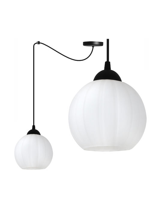 Light Home Κρεμαστό Φωτιστικό Μαύρο με Ντουί E27