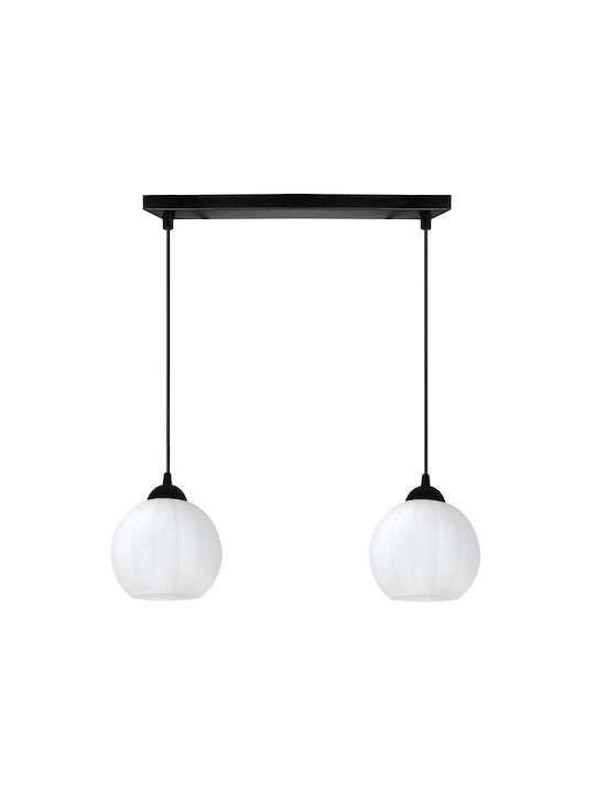 Light Home Κρεμαστό Φωτιστικό Μαύρο με Ντουί E27