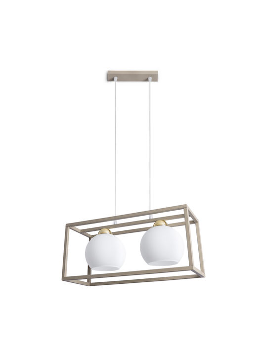 Light Home Висящо Осветително Тяло Златисто с Цокъл E27
