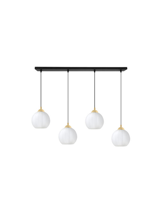 Light Home Deckenleuchte Schwarz mit Lampenbirnensockel E27