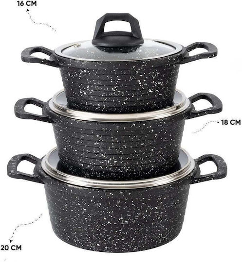 SteweHome Gusseisen Töpfe Set 6 Teile
