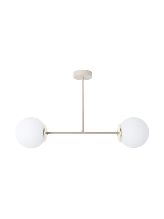 Light Home Κρεμαστό Φωτιστικό Χρυσό με Ντουί E14