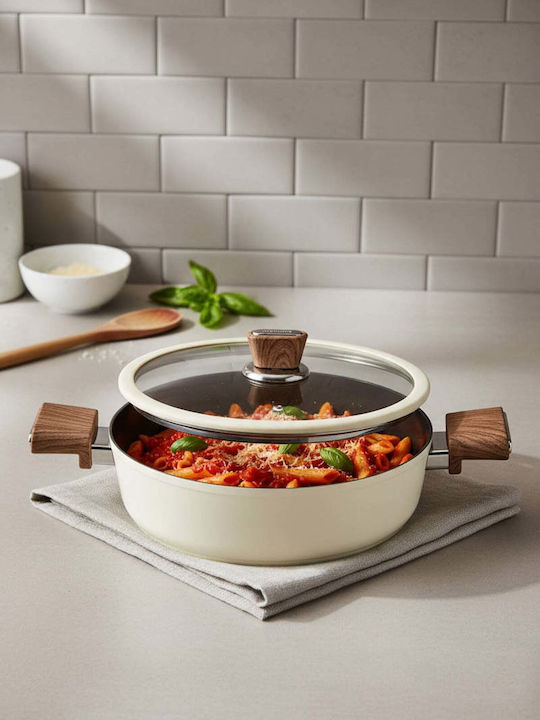 SteweHome Pots Set From Aluminum With Ceramic Coating 7pcs