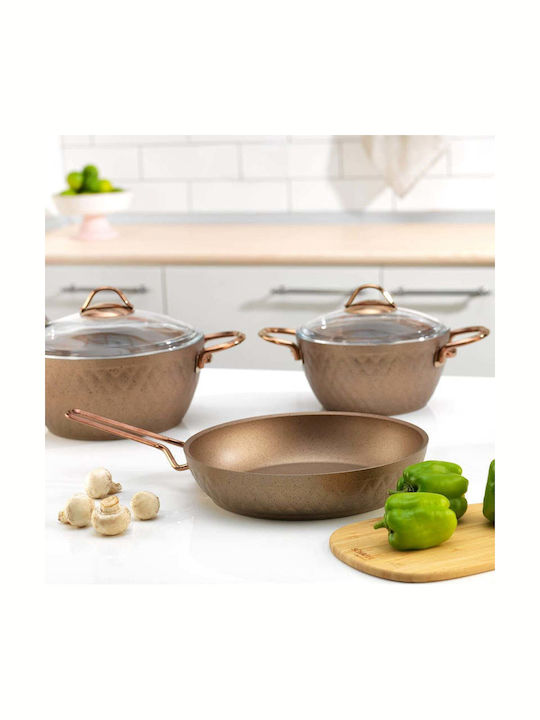 SteweHome Cookware Set from Aluminum with Non-stick Coating 11pcs