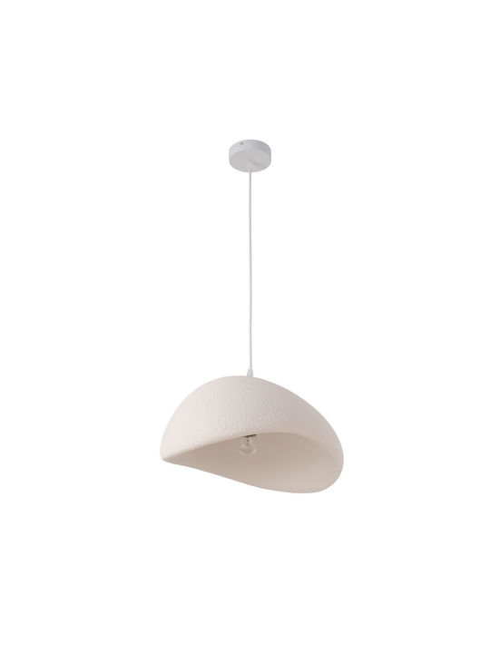 Agora Lighting Verstellbare Deckenleuchte Weiß mit Lampenbirnensockel E27 40cm