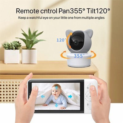 Powertech Wireless Baby Monitor with Two-Way Audio & Lullabies