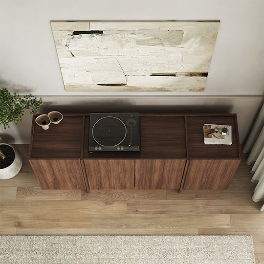 Μπουφές Dorma Ξύλινος Καρυδί 180x45x80.2cm