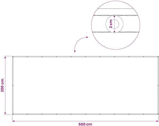 vidaXL vidaXL Veranda-Teiler Braune mit PU-Beschichtung 2x5x5m 160gr/m²